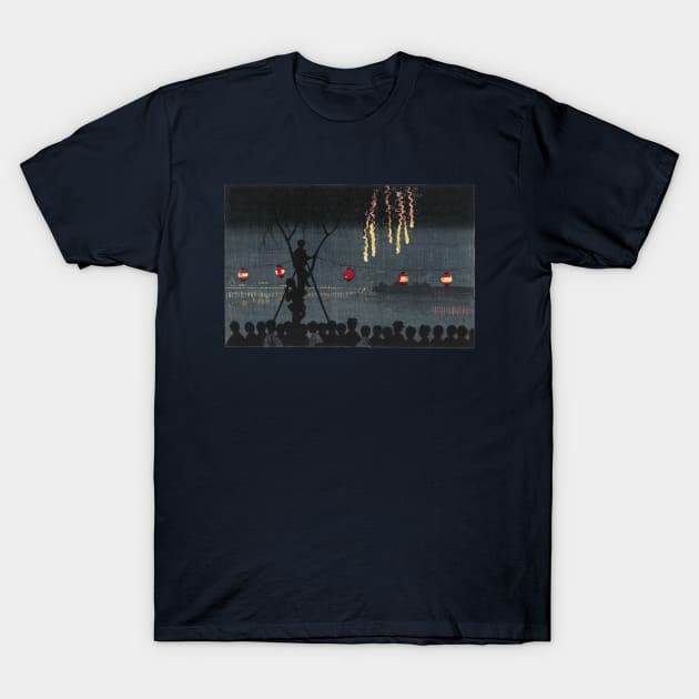 Fireworks in Ikenohata T-Shirt by UndiscoveredWonders